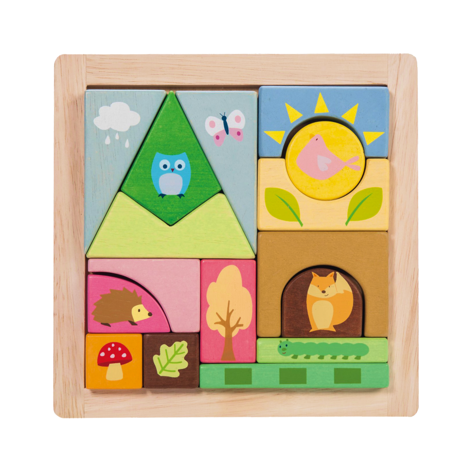 Petilou Woodland Puzzle Blocks