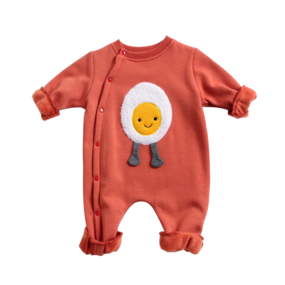 Baby Cartoon Pattern Side Snap